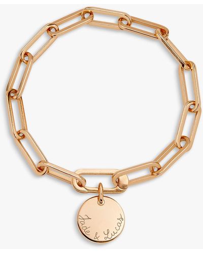 Merci Maman Personalised Love Links Bracelet - Metallic