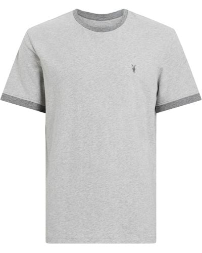 AllSaints Harris Short Sleeve Crew T-shirt - Grey