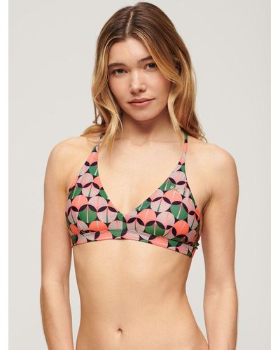 Superdry Cross Back Triangle Bikini Top - Multicolour
