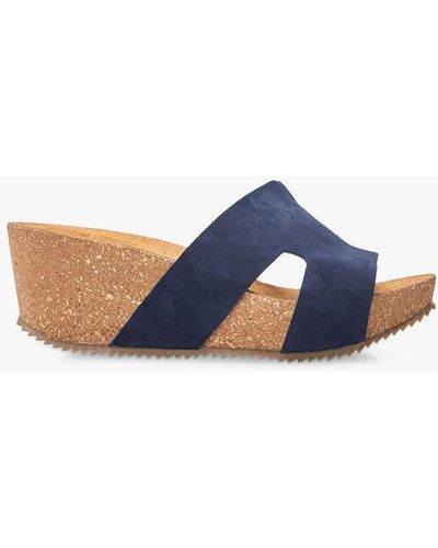 Moda In Pelle Holle Leather Sandals - Blue