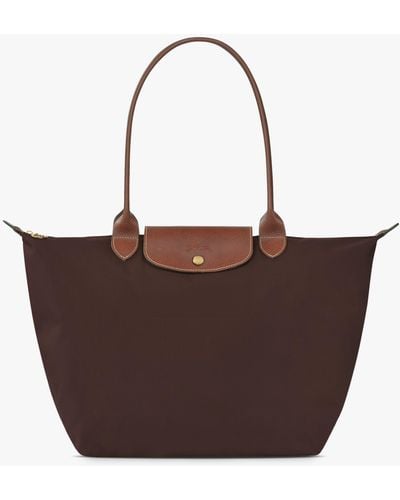 Longchamp Le Pliage Original Large Shoulder Bag - Brown