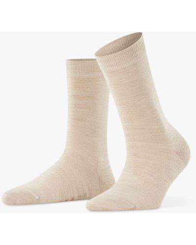 FALKE Soft Merino Wool Ankle Socks - Natural