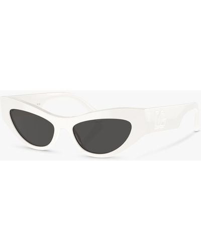 Dolce & Gabbana Dg4450 Cat's Eye Sunglasses - White