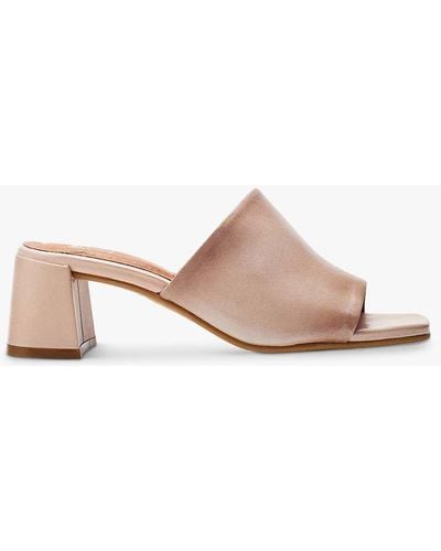 Moda In Pelle Mikia Burnished Leather Mules - Pink