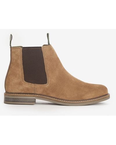 Barbour Farsley Fawn Suede Boots - Brown