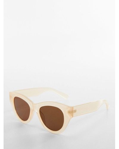 Mango Jaira Oval Sunglasses - Natural