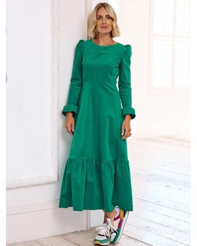 Aspiga Victoria Long Sleeve Stretch Corduroy Dress - Green