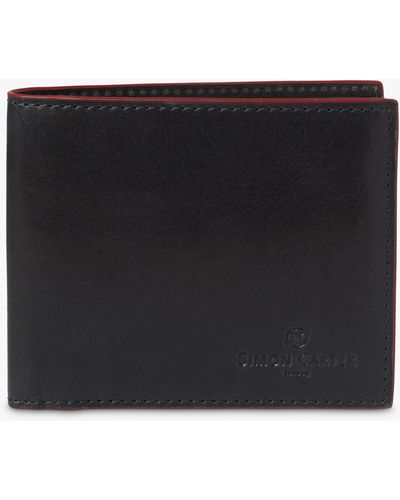 Simon Carter Edge Leather Wallet - Black