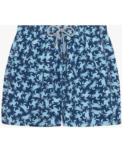 Trotters Crab Swim Shorts - Blue