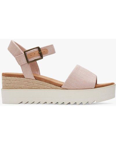 TOMS Diana Wedge Sandals - Natural