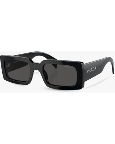 Prada Pr A07s Rectangular Sunglasses - Grey