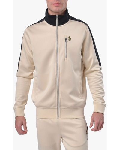 Luke 1977 Manchester Zip Through Tracksuit Top - Natural