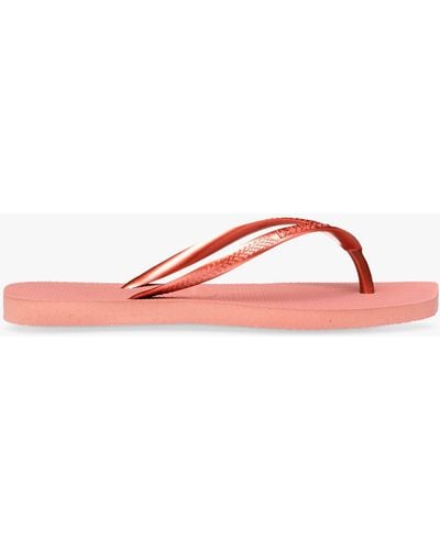 Havaianas Square Toe Flip Flops - Pink