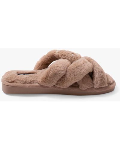 Pretty You London Florence Slippers - Pink