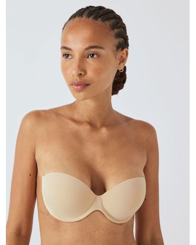 John Lewis Winged Boost Strapless Backless Bra - Natural