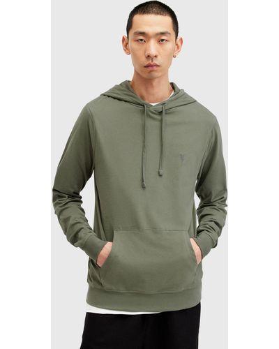 AllSaints Brace Over The Head Hoodie - Green