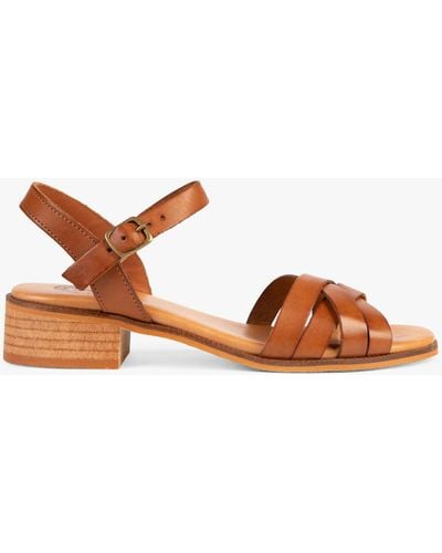 Penelope Chilvers Shepherdess Leather Sandals - Brown