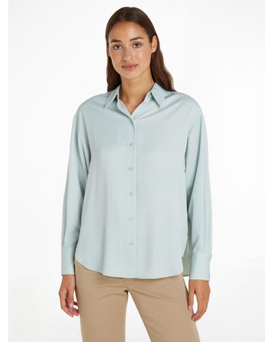 Calvin Klein Recycled Relaxed Shirt - Blue
