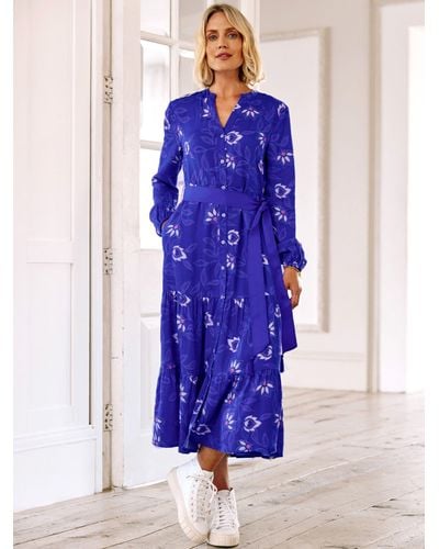 Aspiga Jessica Shirt Midi Dress - Blue