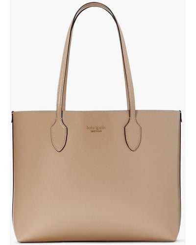 Kate Spade Bleeker Leather Tote Bag - Natural