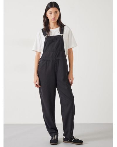 Hush Wilma Cotton Blend Dungarees - Blue