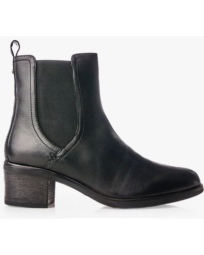 Moda In Pelle Natele Leather Ankle Boots - Black