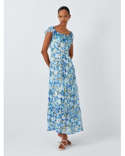 PAIGE Carmelia Floral Dress - Blue