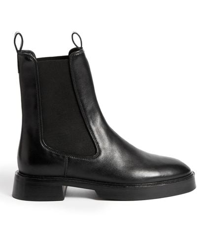 Jigsaw Leather Chelsea Boots - Black