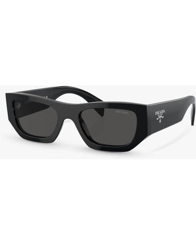 Prada Pr A01s Rectangular Sunglasses - Grey