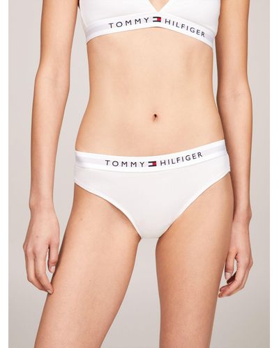 Tommy Hilfiger Logo Bikini Knickers - White