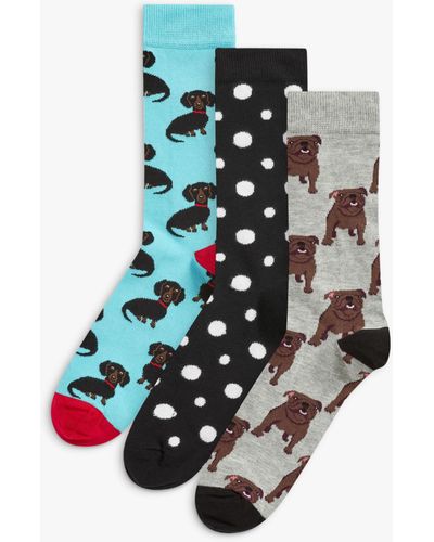 Happy Socks Dog Print Socks - Multicolour