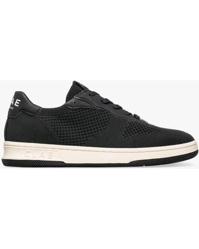 CLAE Malone Knitted Lace Up Trainers - Black