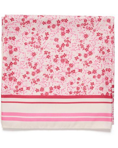 Part Two Namira Floral Square Scarf - Pink
