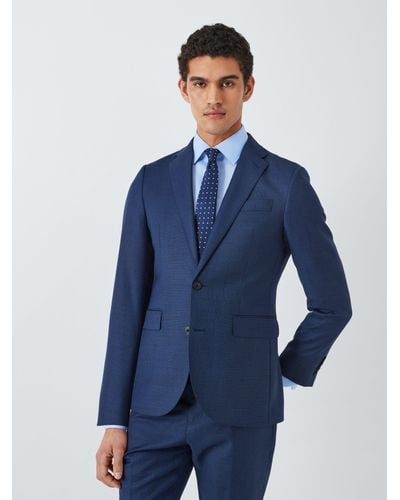 John Lewis Clarendon Regular Fit Wool Suit Jacket - Blue