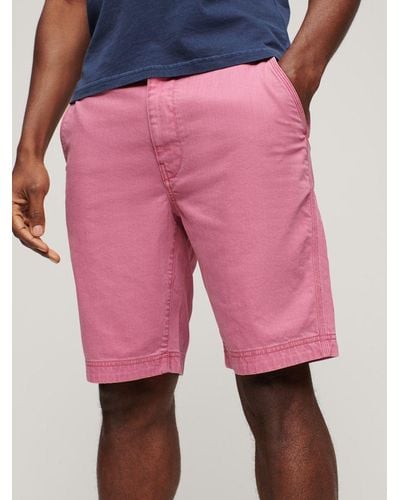 Superdry Officer Chino Shorts - Pink