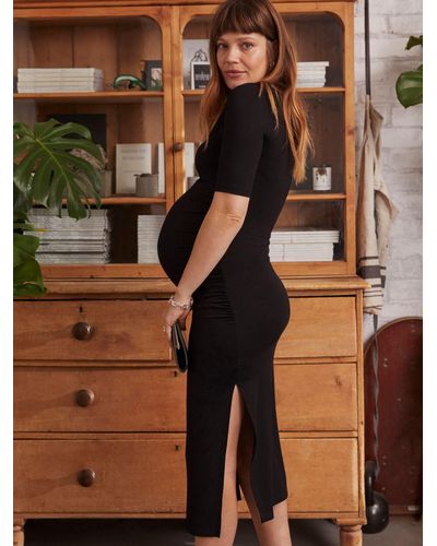 Isabella Oliver Faye Maternity Midi Dress - Brown