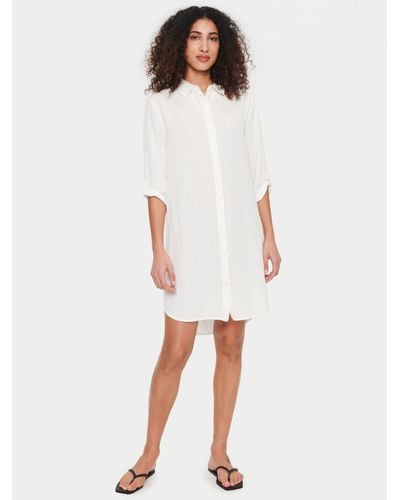 Saint Tropez Ulina Shirt Dress - White