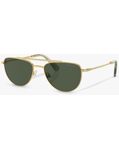 Swarovski Sk7007 Irregular Sunglasses - Green