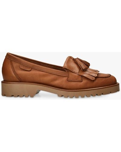 Kurt Geiger Olympia Leather Loafers - Brown
