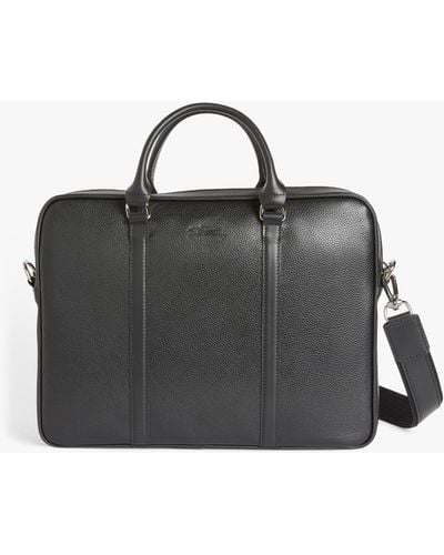 Longchamp Le Foulonné Extra Small Leather Briefcase - Black