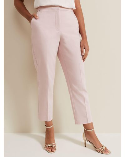 Phase Eight Petite Ulrica Suit Trousers - Pink