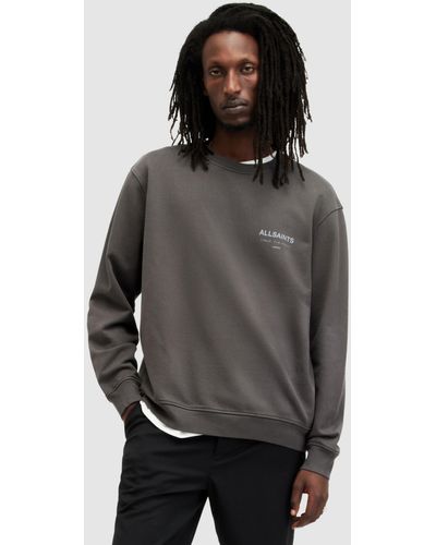 AllSaints Organic Cotton Underground Sweatshirt - Grey