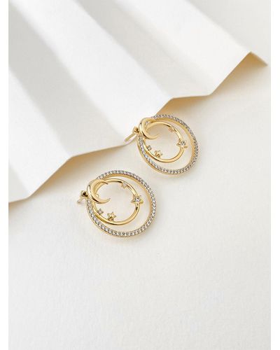 Wanderlust + Co Wanderlust + Co Midnight Hour Earrings - White