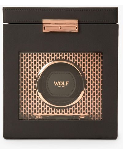 Wolf Axis Vegan Leather Watch Winder - Black