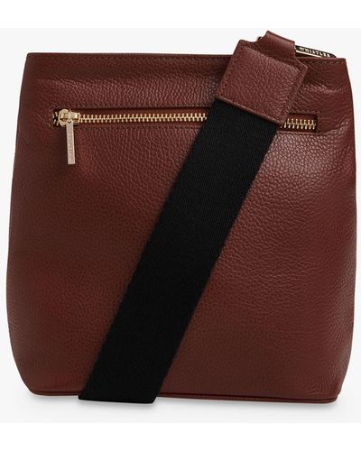 Whistles Dion Leather Bucket Bag - Brown