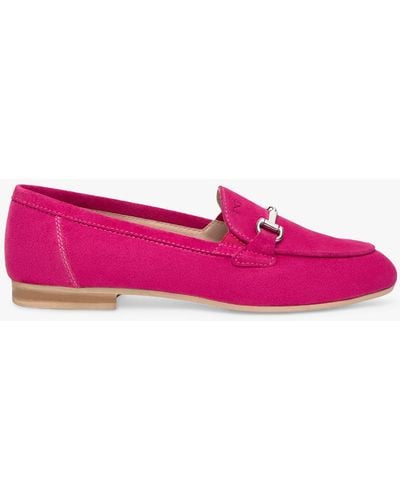 Nero Giardini Snaffle Suede Loafers - Pink