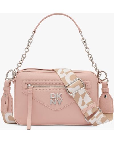 DKNY Greenpoint Leather Camera Bag - Pink