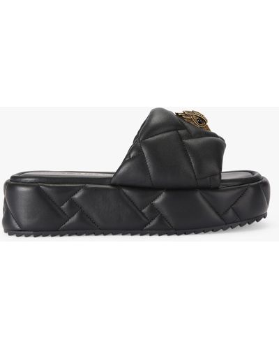 Kurt Geiger Kensington Puff Flatform Mules - Black