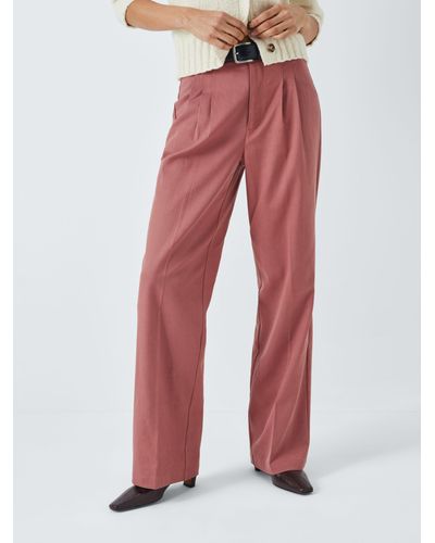 PAIGE Merano Wide Leg Trousers - Pink