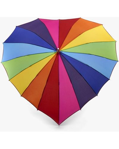 Fulton Rainbow Heart Umbrella - Pink